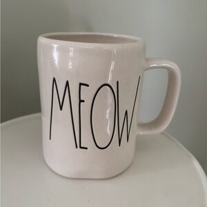 Rae Dunn Artisan Collection Mug with 'Meow' Text
